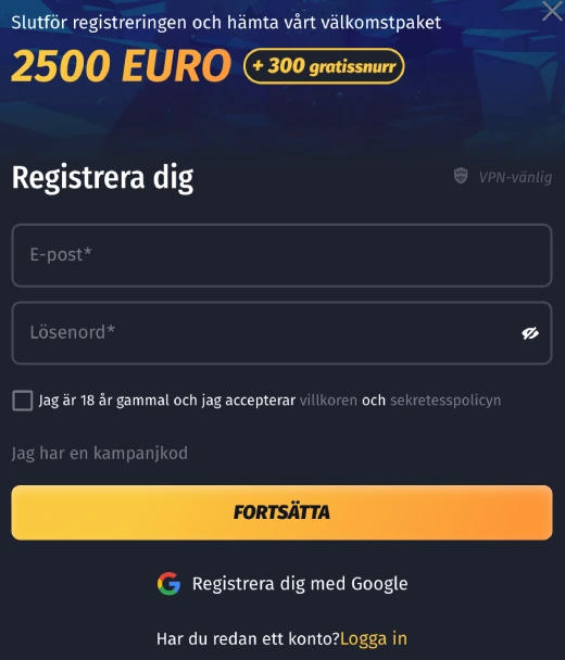 Registrering